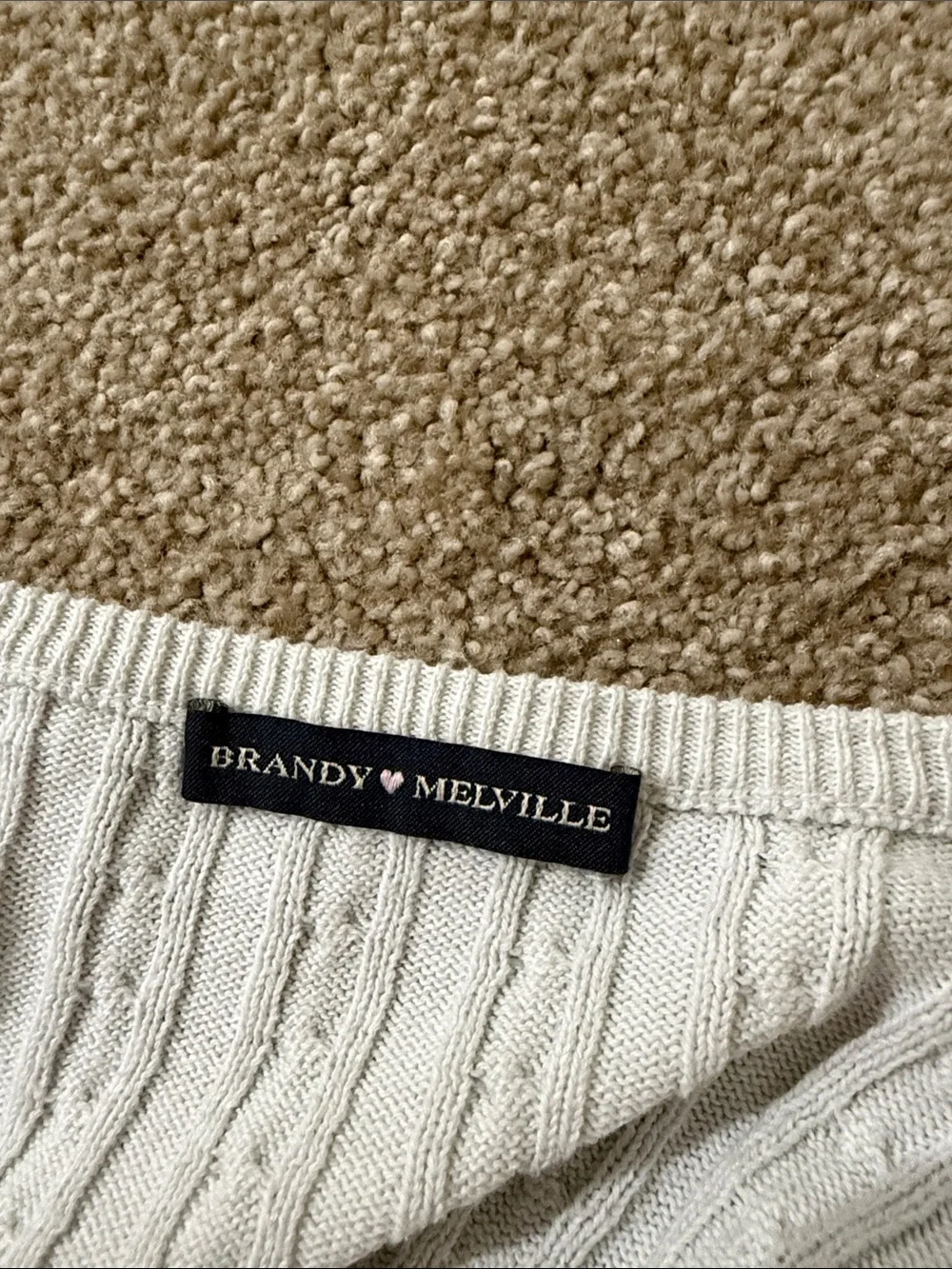 Brandy Melville cable knit cardigan - Picture 2 of 2